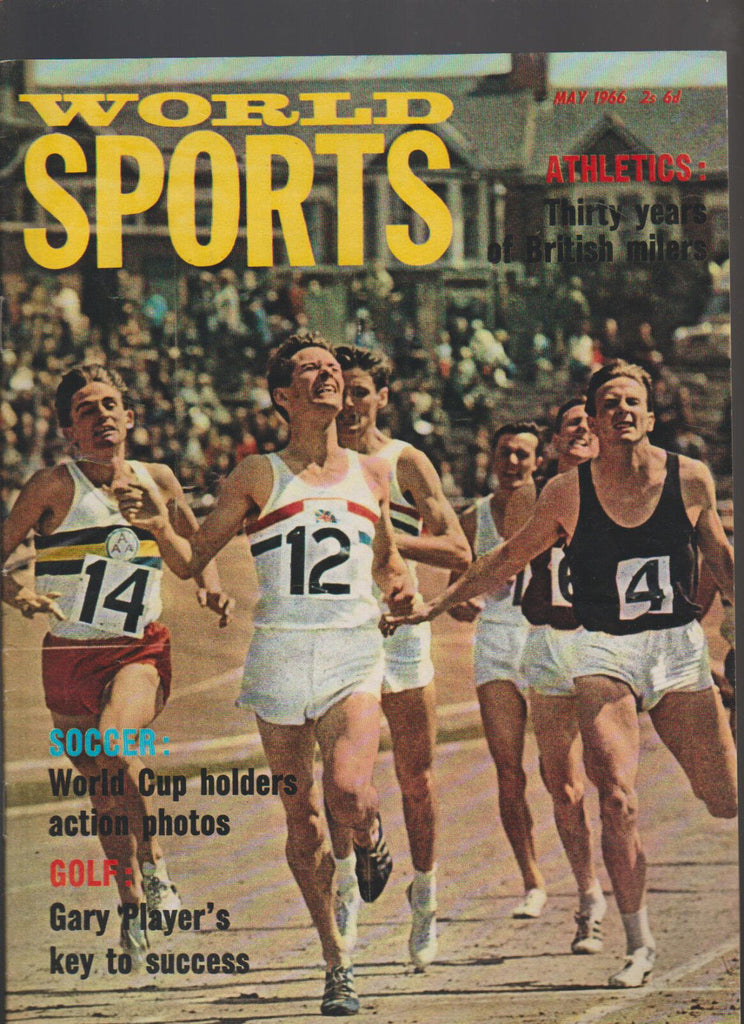 World Sports Magazine May 1966 Gary Player World Cup Alan Simpson