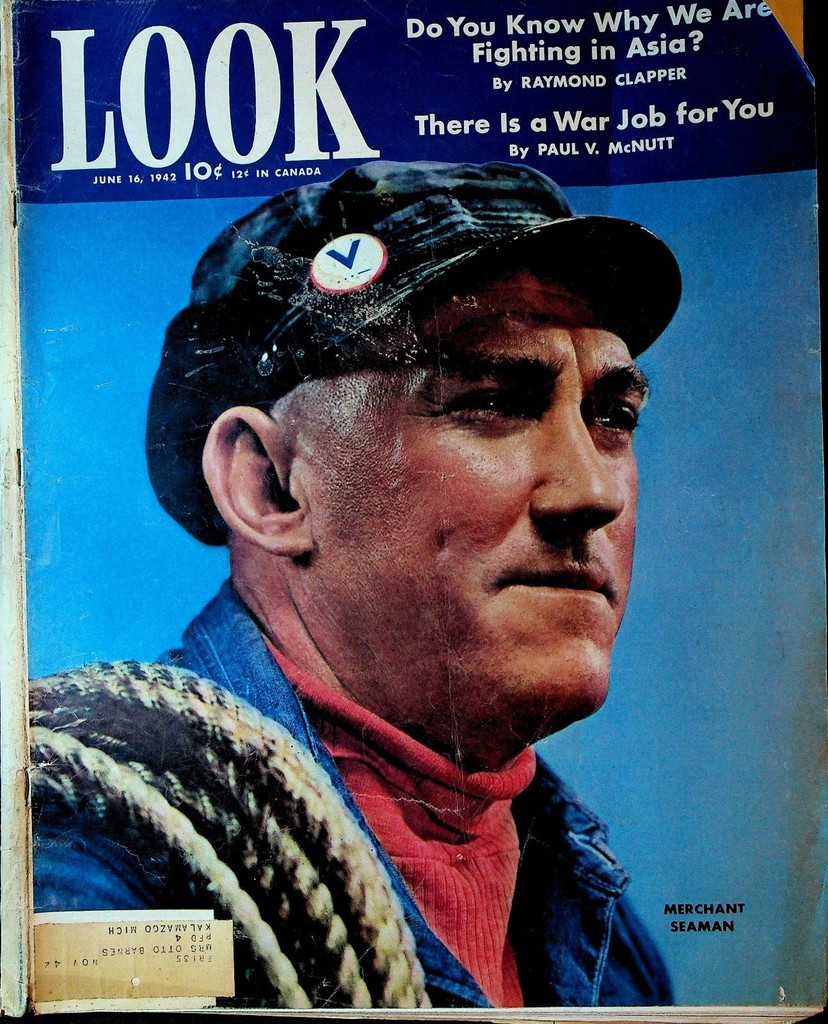 Look Magazine June 16 1942 WWII Lou Boudreau Ed O'Hare Jean Gabin