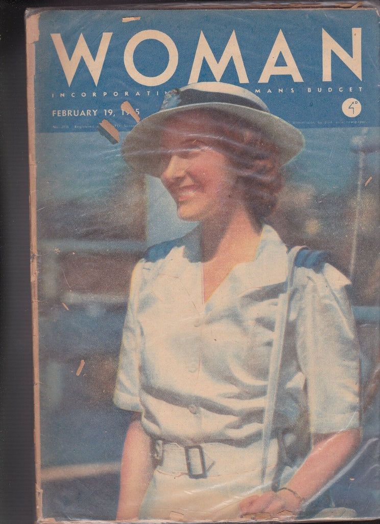 Woman Magazine February 19 1945 Nicely Dressed Woman cover