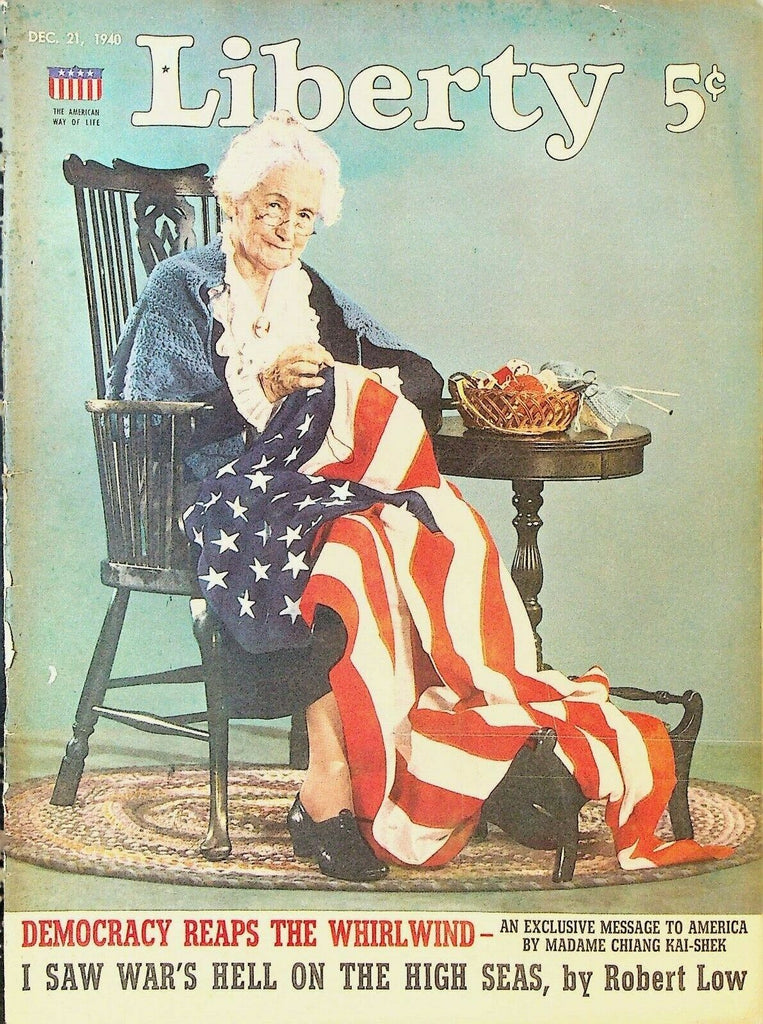 Liberty Magazine December 21 1940 China Madame Chiang Kai-shek Sax Rohmer