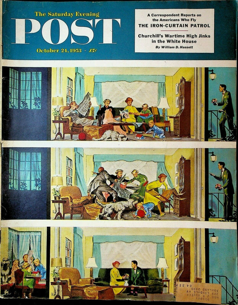 Saturday Evening Post October 24 1953 Erle Stanley Gardner Norm Van Brocklin