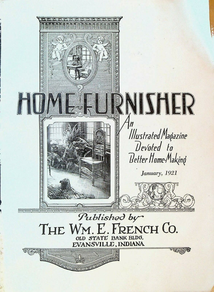 Home Furnisher Magazine January 1921 Wm E French Co Evansville Indiana