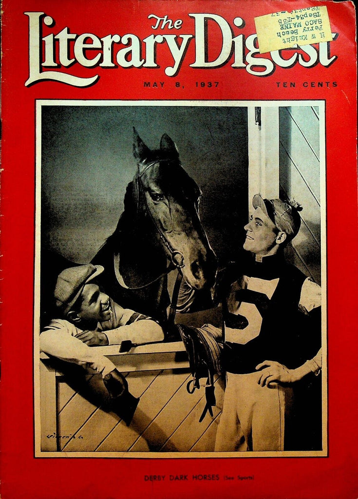 Literary Digest May 8 1937 Kentucky Derby Joan Crawford Times Square