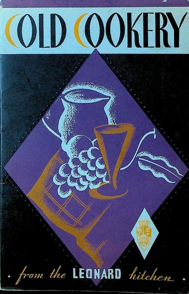 Cold Cookery Booklet Leonard Refrigerator Co 1930s Art Deco Recipes