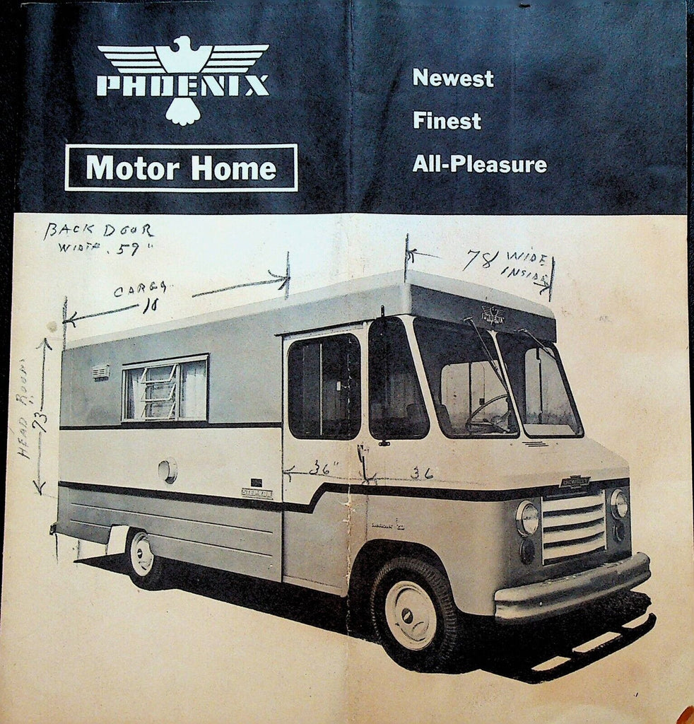 Phoenix Motor Home Brochure Newest Finest All-Pleasure 1970s