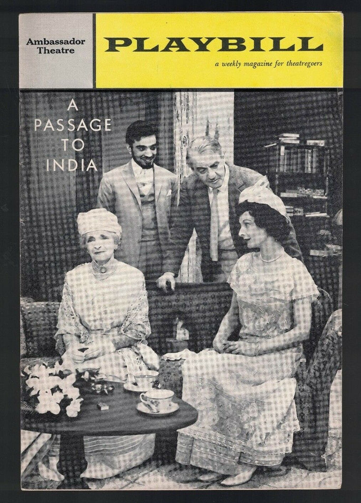 A Passage to India Playbill February 5 1962 Eric Portman Gladys Cooper
