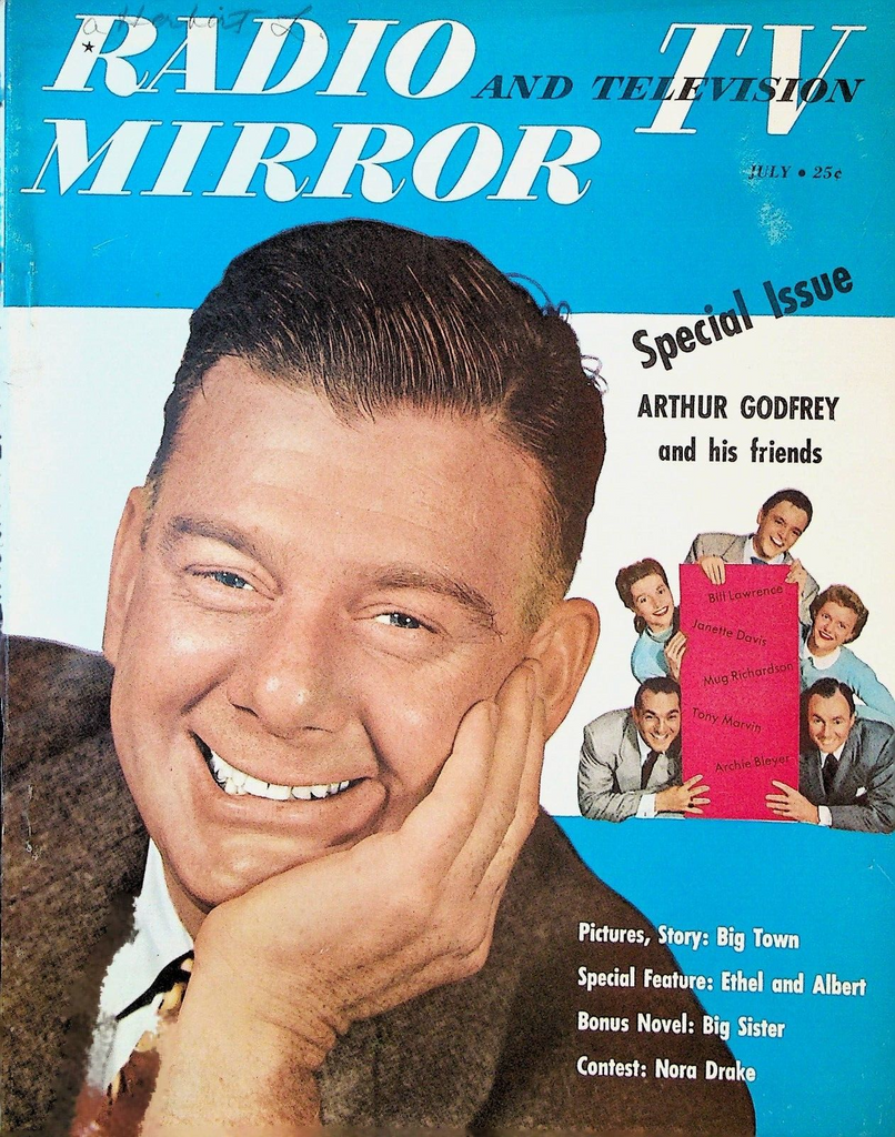 Radio & Television Mirror July 1950 Arthur Godfrey Janette Davis Bill Lawrence