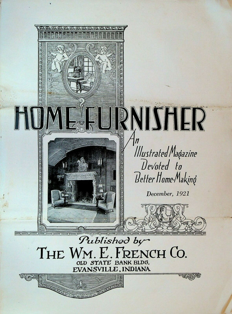 Home Furnisher Magazine December 1921 Wm E French Co Evansville Indiana
