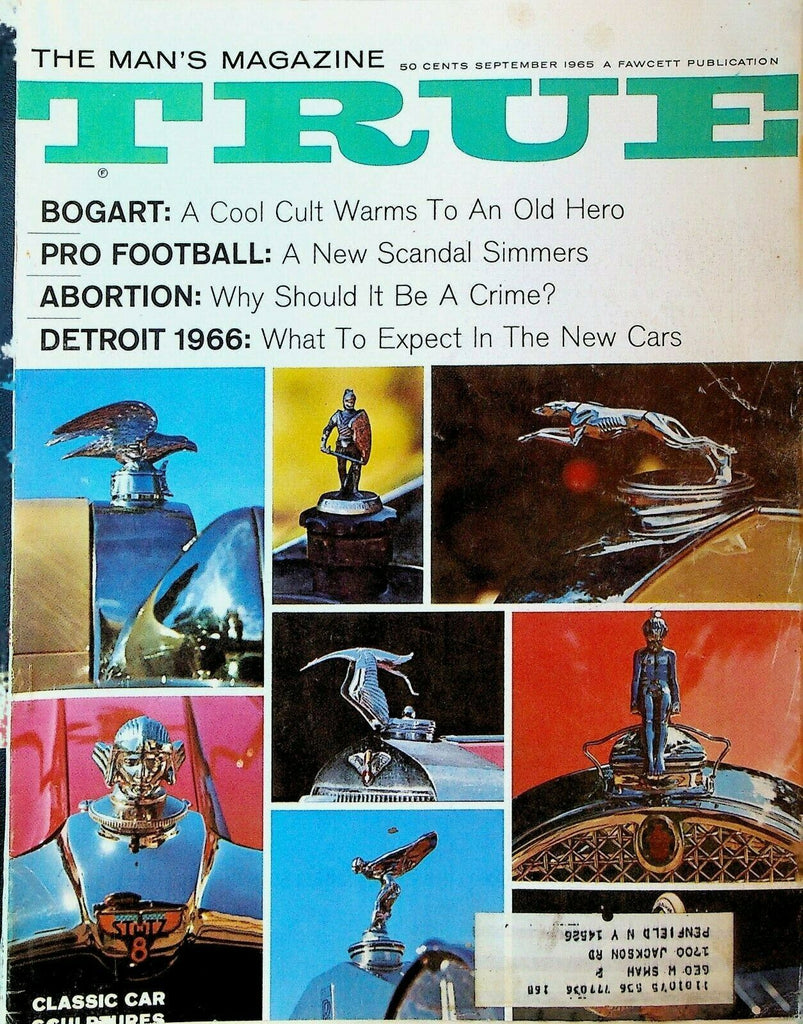 True Magazine September 1965 Humphrey Bogart Tex Thornton New Cars