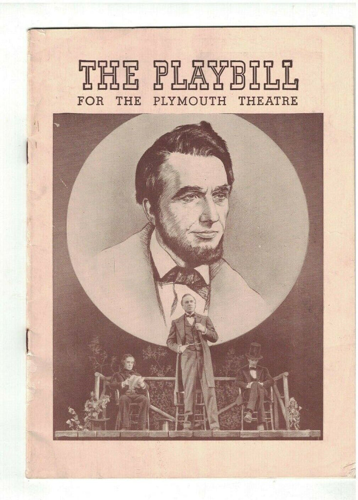 Abe Lincoln in Illinois Playbill July 31 1939 Richard Gaines Lillian Foster