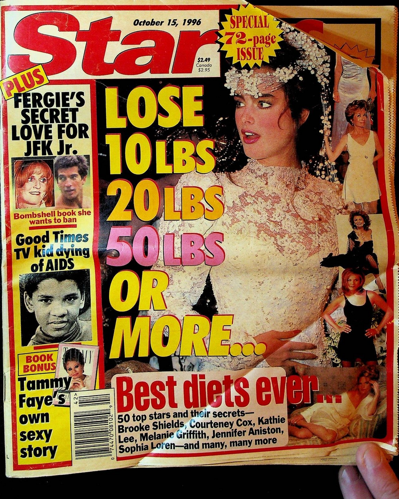 Star Magazine October 15 1996 Brooke Shields JFK Jr Jennifer Aniston