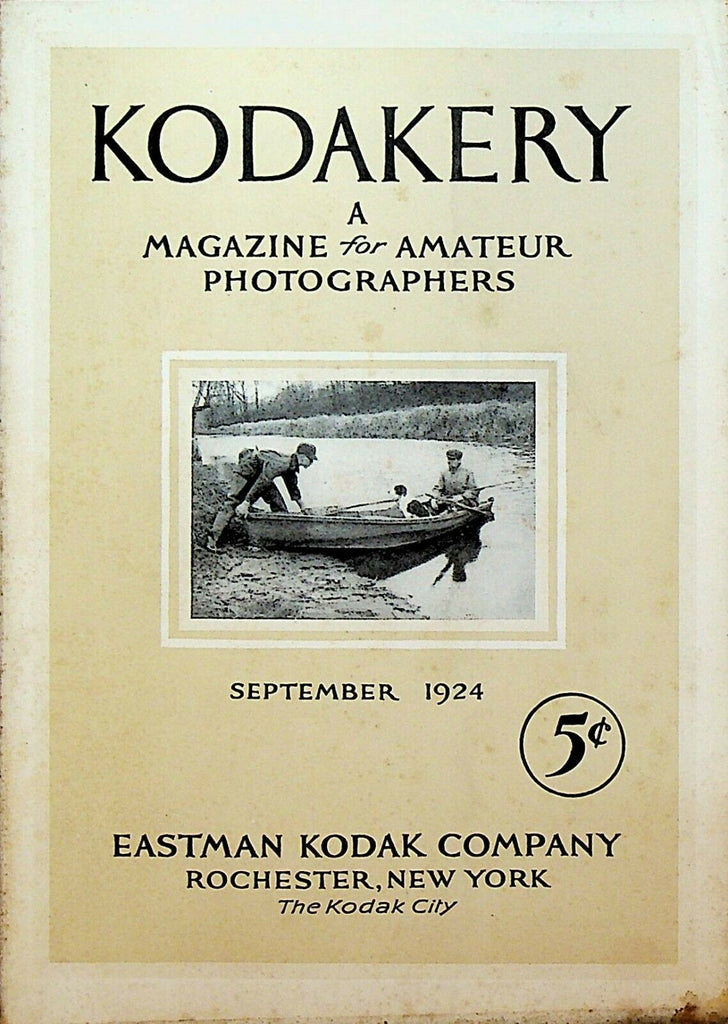 Kodakery Magazine for Amateur Photographers Kodak September 1924 Rochester NY