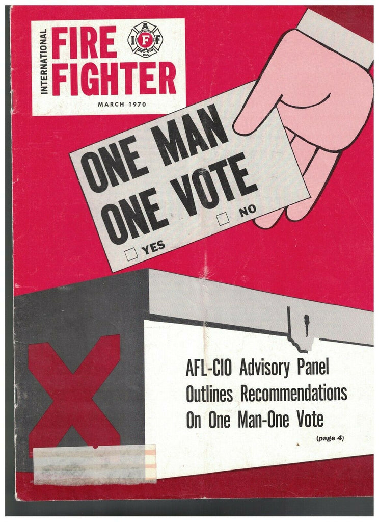 International Fire Fighter Magazine March 1970 AFL-CIO Voting