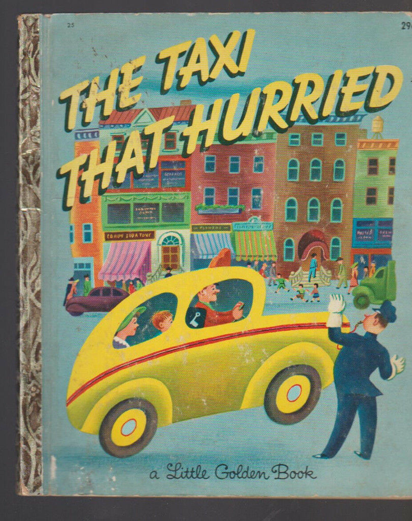 The Taxi that Hurried Little Golden Book #25 Tibor Gergely 13th Print