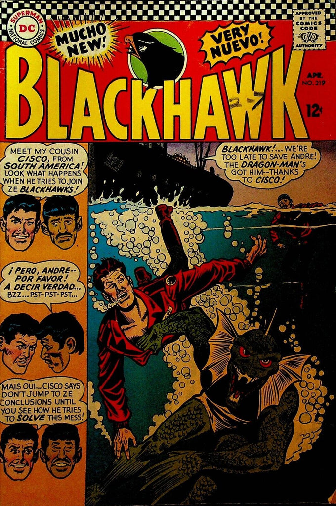 Blackhawk 219 DC Comics 1966 Cisco Dragon-Man