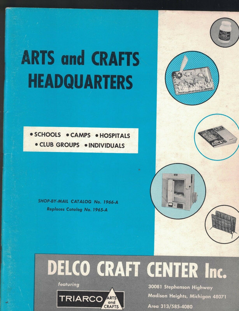Delco Craft Center Inc 1966 Catalog Arts & Crafts Schools Camps Hospitals
