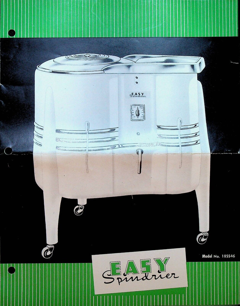 Easy Spindrier 1946 Easy Washing Machine Corp Brochure Model 18SS46