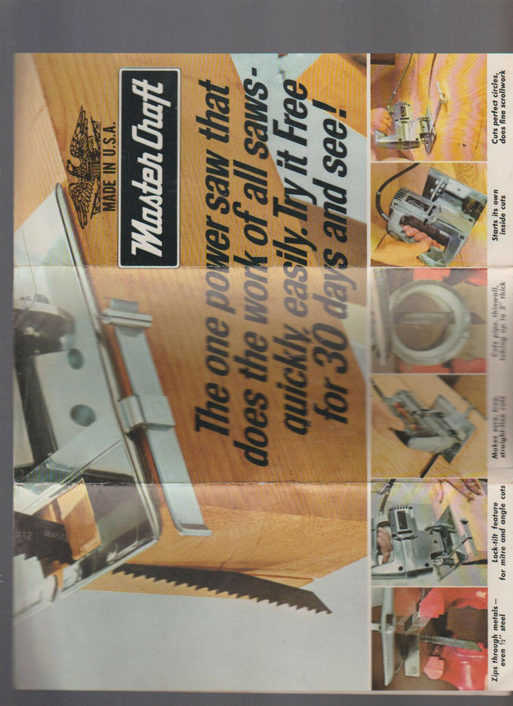Mastercraft Power Saw Ad Brochure 1969 Tools