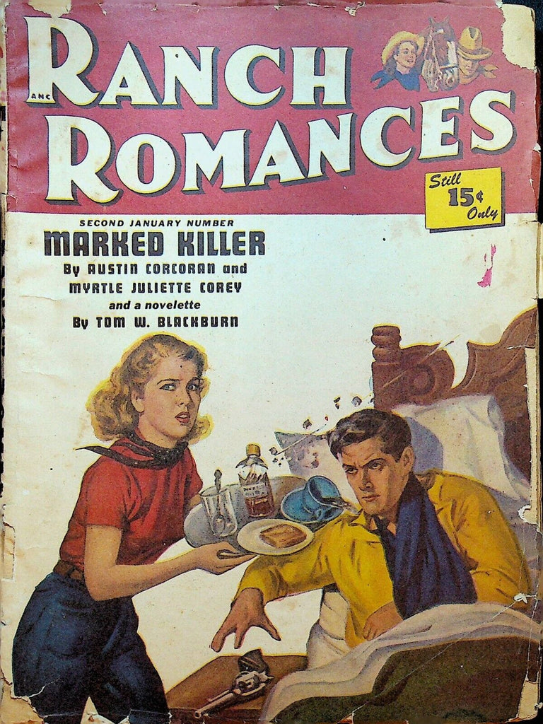 Ranch Romances Pulp 2nd January 1950 John Wayne Tom W Blackburn Austin Corcoran