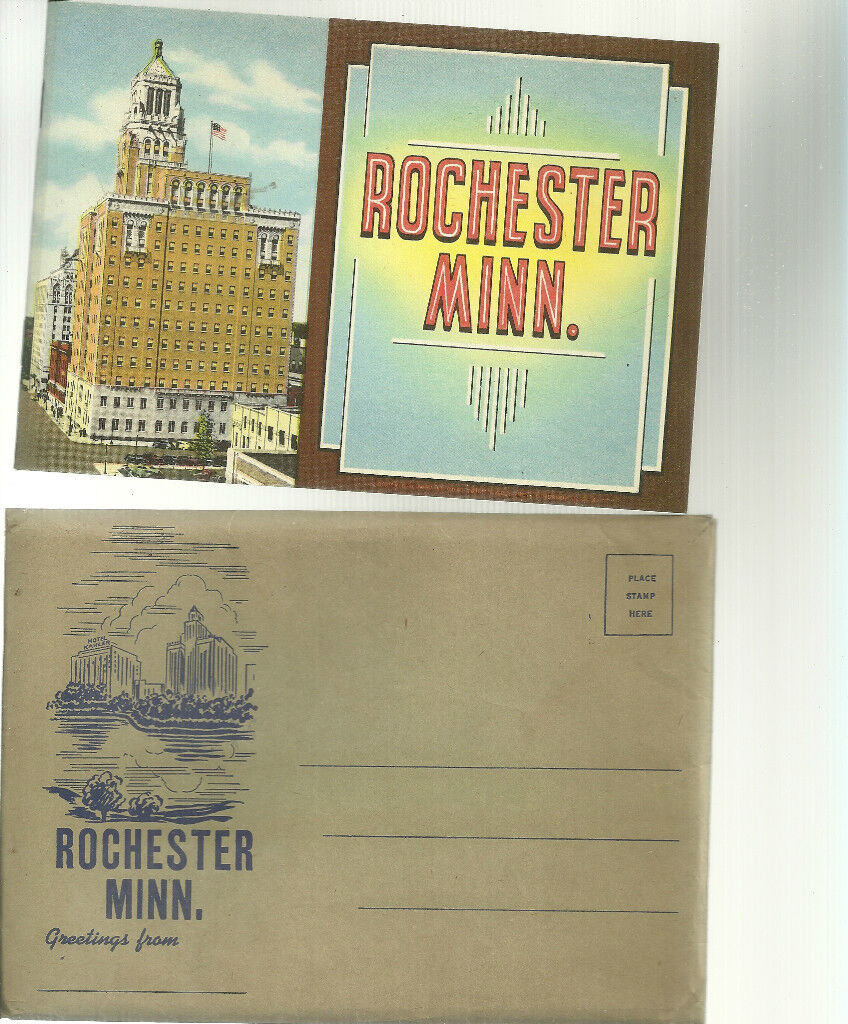 Rochester Minnesota 1946 Travel booklet w mailing envelope