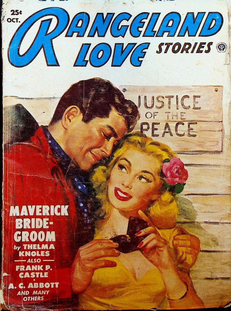 Rangeland Love Stories Pulp October 1950 Thelma Knoles Frank Castle AC Abbott