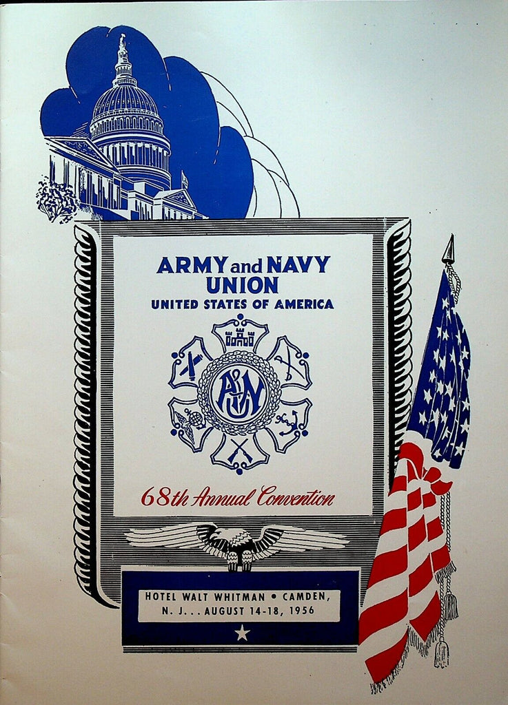 Army Navy Union 68th National Convention Program August 1956 Camden NJ