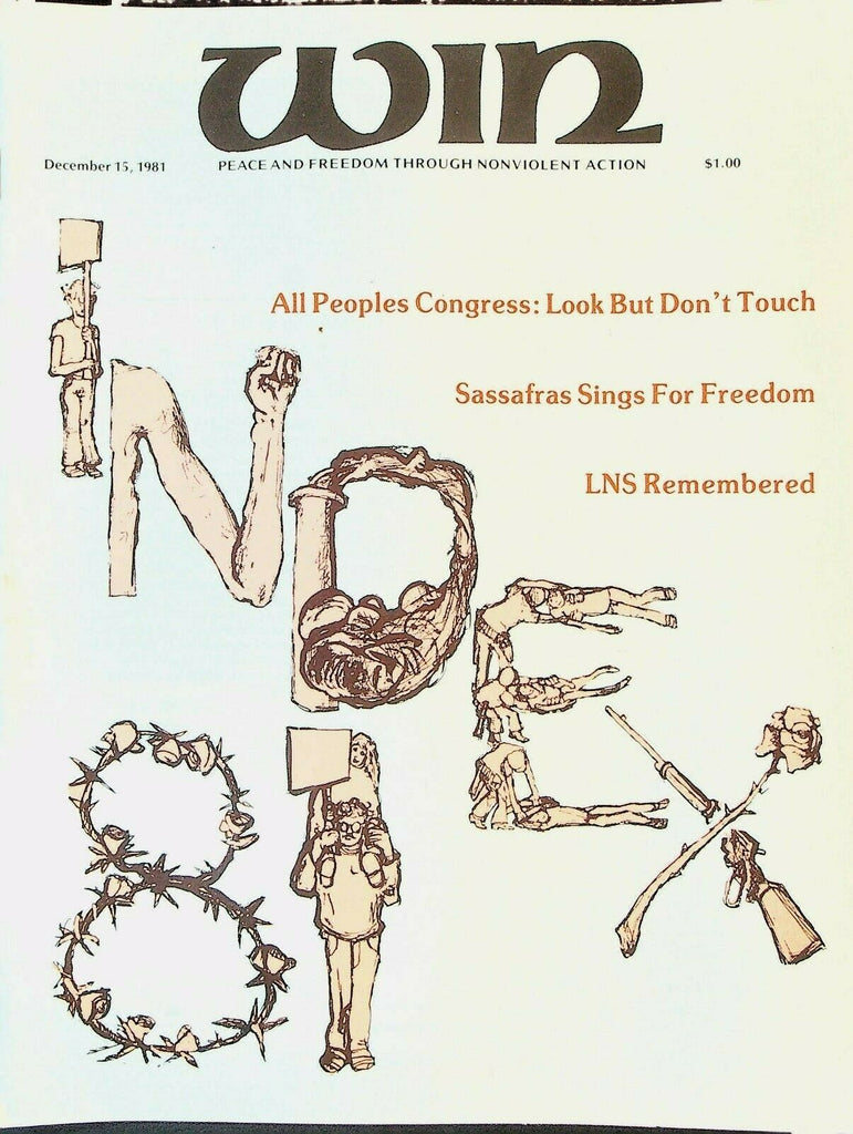 Win Magazine December 15 1981 Warren Liebold Liberation News Service