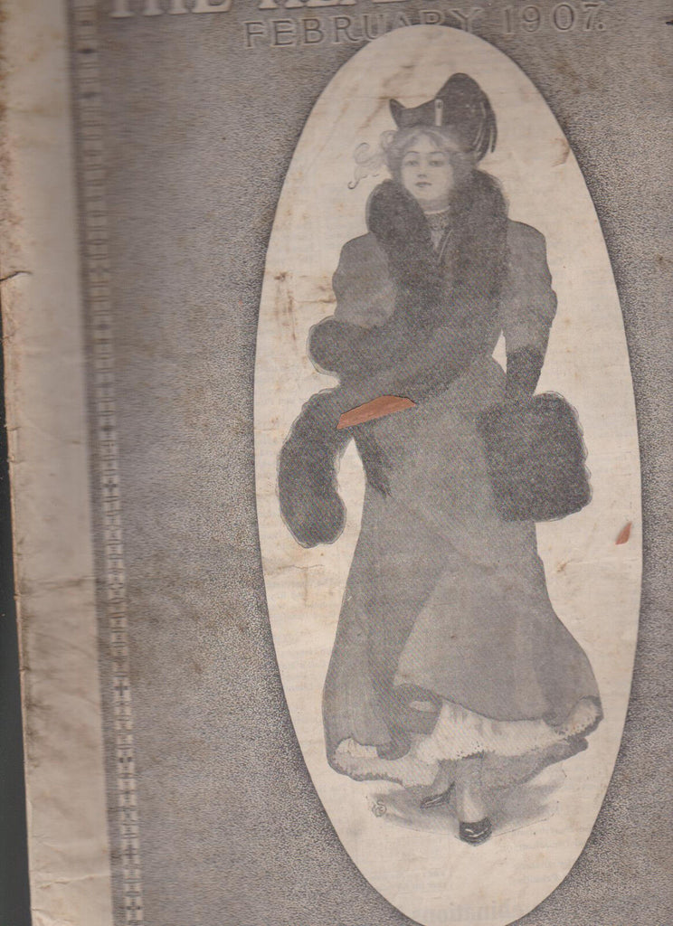 Hearthstone Magazine February 1907 Well-Dressed Woman Cover Lizzie M Shaw
