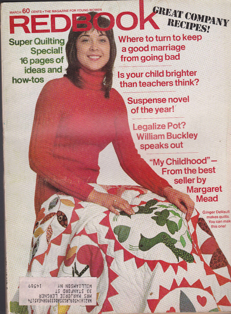 Redbook Magazine Margaret Mead Ginger DeVault March 1973