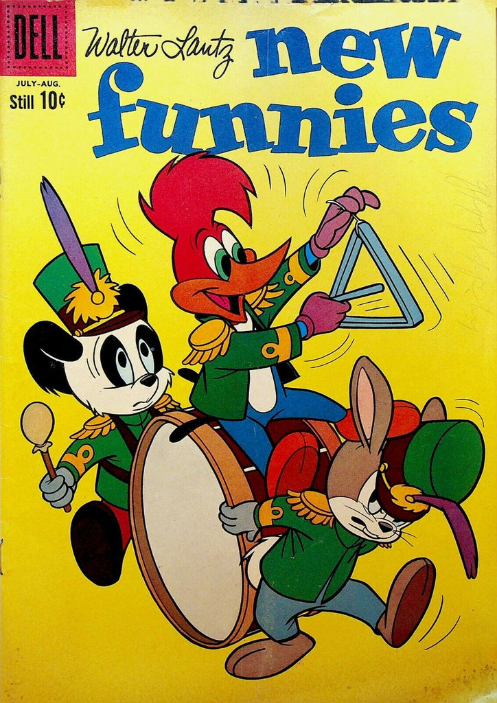 New Funnies 278 Dell Comics 1960 Band Drum Triangle Andy Panda Oswald Rabbit
