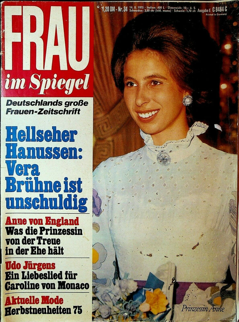 Frau im Spiegel August 14 1975 Princess Ann Princess Caroline Bernd Rosemeyer