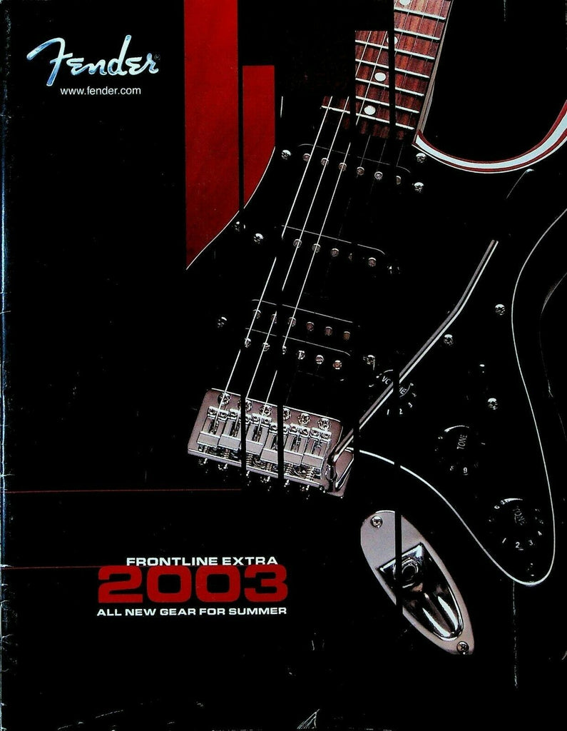Fender Frontline Extra 2003 Catalog Guitars Amps Accessories Bass