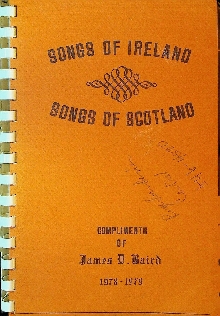 Songs of Ireland Songs of Scotland James D Baird 1979 Signed