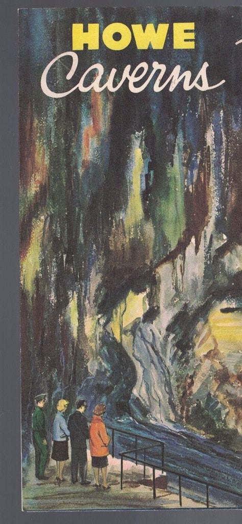 Howe Caverns Schoharie Valley New York Vintage Brochure
