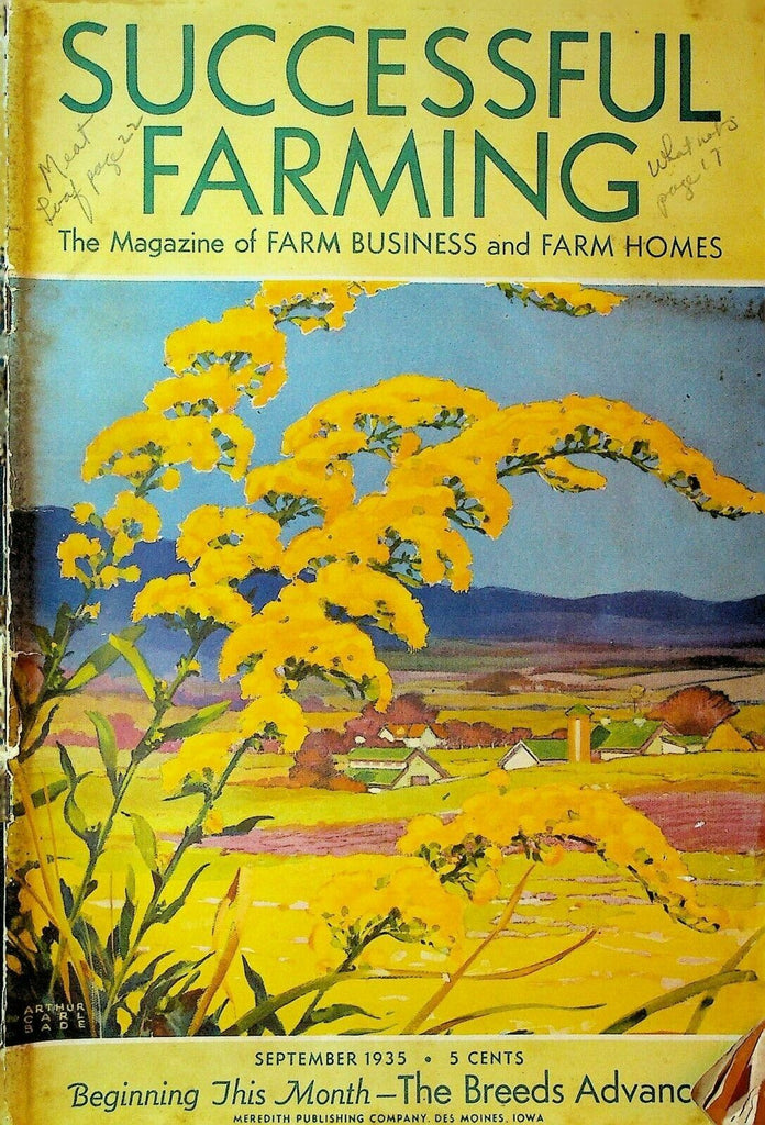 Successful Farming Magazine September 1935 Dairy Livestock Poultry