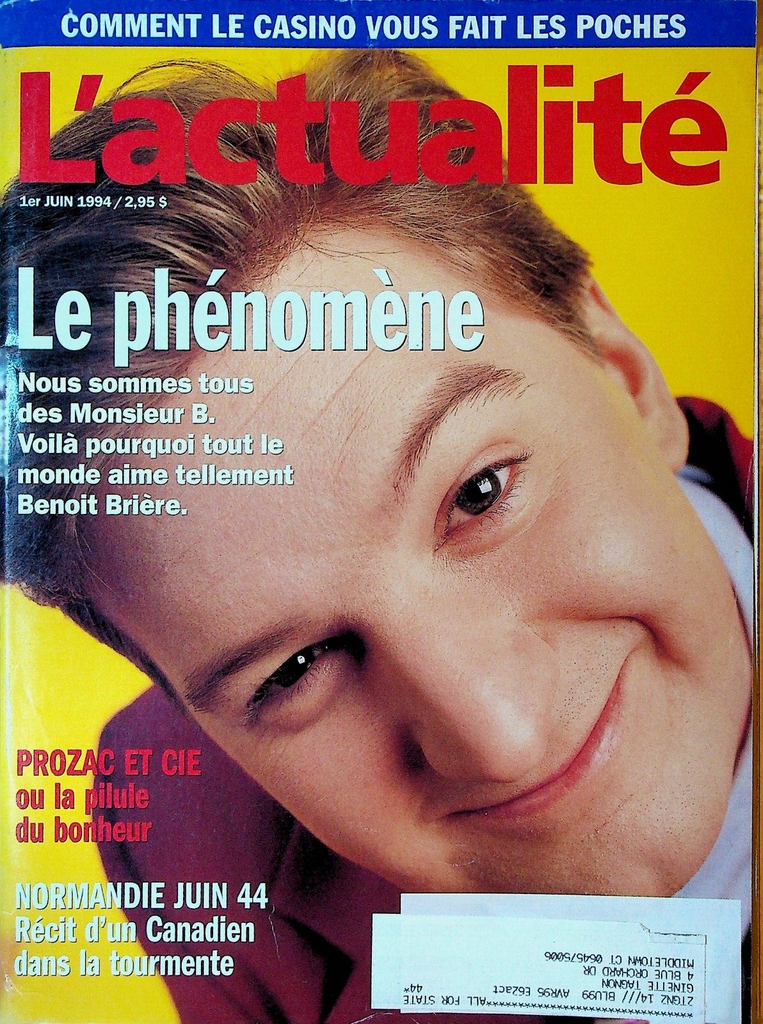 L'Actualite Magazine June 1 1994 Benoit Briere D-Day WWII