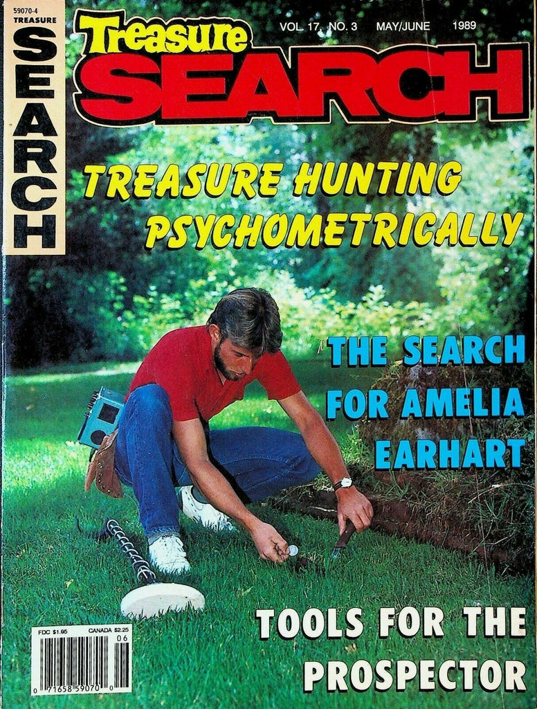 Treasure Search Magazine May 1989 Amelia Earhart Bernarr Macfadden Malpais