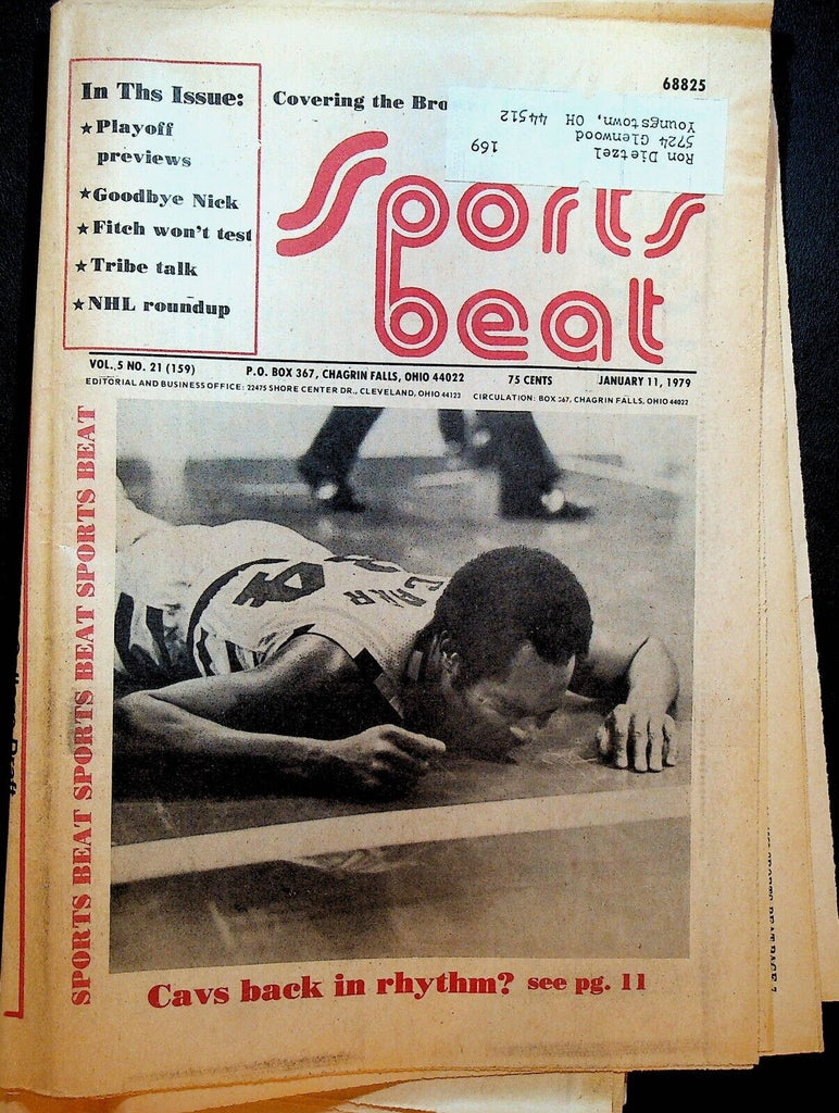 Sports Beat Magazine January 11 1979 Nick Mileti Bill Fitch Cleveland Cavaliers