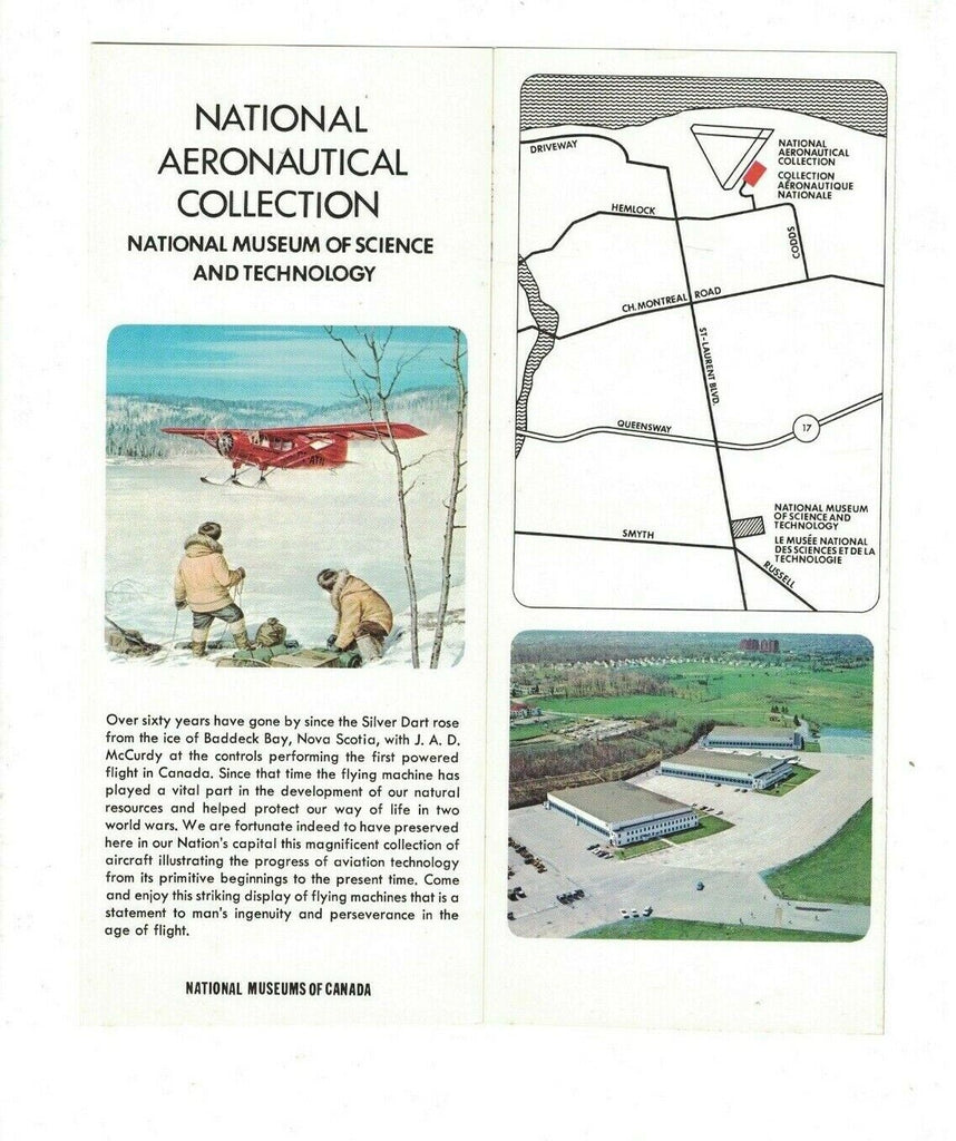 National Aeronautical Collection Brochure Canada 1970s Museum of Science