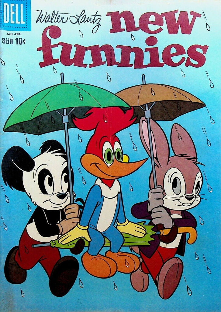 New Funnies 275 Dell Comics 1960 Woody Woodpecker Umbrella Andy Panda Oswald