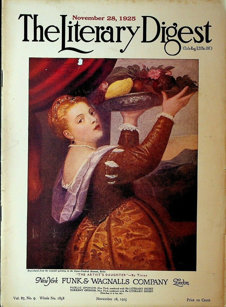 Literary Digest November 28 1925 Train Wreck Submarines Prince Asaka Japan