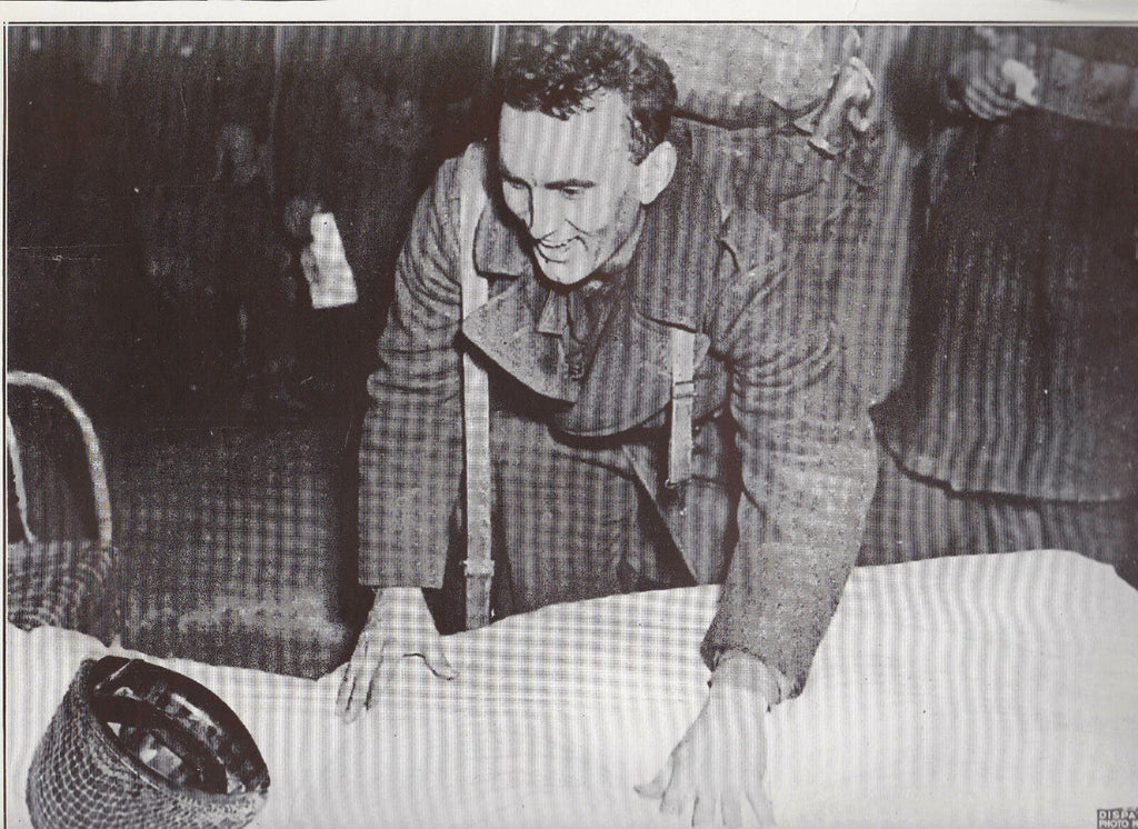 Gerand T Robert Finds a Bed to Rest In WWII Dispatch Photo News Service