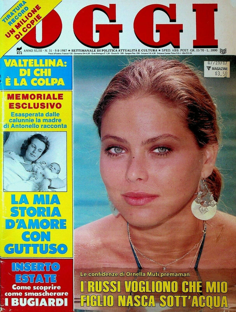 Oggi August 5 1987 Kelly LeBrock Steven Seagal Brigitte Nielsen John McEnroe