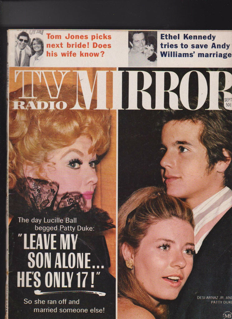 TV Radio Mirror Lucille Ball Patty Duke Tom Jones  September 1970
