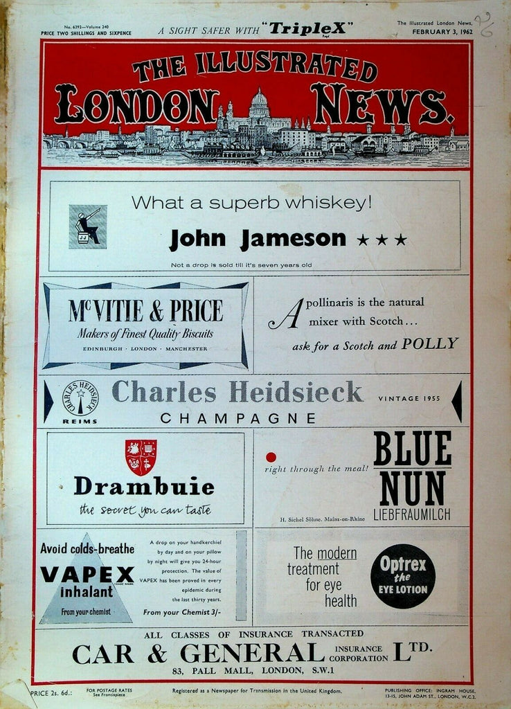 Illustrated London News February 3 1962 John Glenn Shirley MacLaine