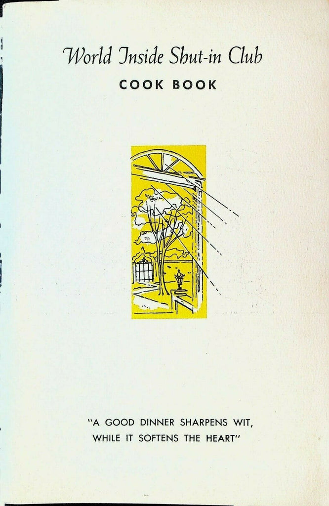 World Inside Shut-In Club Cook Book 1950s Booklet