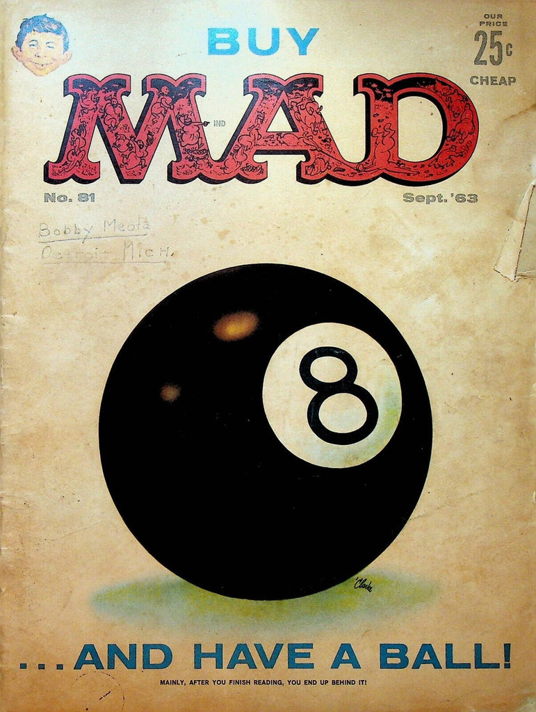 Mad Magazine 81 September 1963 Eight Ball Spy vs Spy