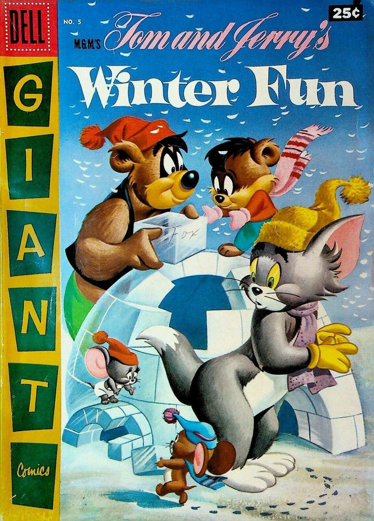 Tom and Jerry's Winter Fun 5 1956 Dell Giant Comics Igloo