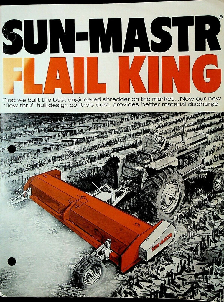 Sun-Mastr Flail King Brochure Farm Shredder Olathe Ks Flow-Thru Hull Design