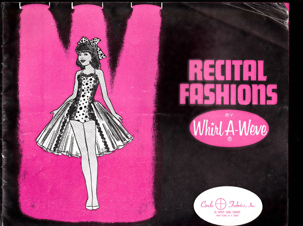 Recital Fashions by Whirl-A-Weve Circle Fabrics Catalog 1970s